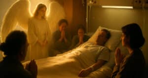 Hospital scene of miraculous healing through prayer leading to incurable disease recovery and faith over medicine
