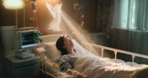 Edith in ICU experiencing miraculous healings through prayer with divine light