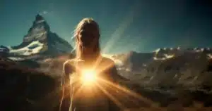 A young girl experiencing miraculous heart healing through prayer