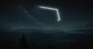 Night sky over a quiet acreage, illustrating why UFOs aren't aliens